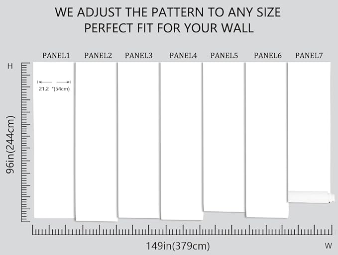 Green Watercolor Forest Wallpaper Woodland Nature Landscape Wall Mural for Living Room Bedroom Dining Room Office(Not Self-Adhesive)