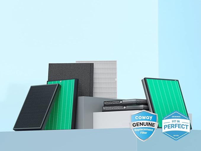 Coway Airmega 250/250S Air Purifier Replacement Filter Set, Max 2 Green True HEPA and Active Carbon Filter, AP-1720-FP