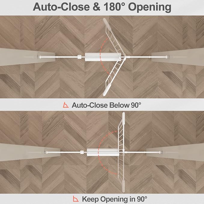 Fairy Baby Extra Wide Baby Gates 71.7-76.3 Inch, Auto Close Child Safety Gates for Stairs Banister Doorways Hallway,Indoor Safety Child Gates for Kids or Pets