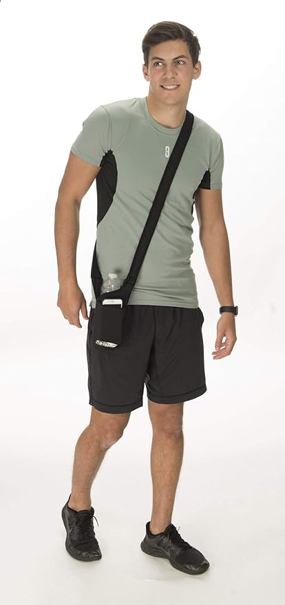 H2O4K9 Neoprene Deluxe Bottle Carrier with Front Pocket (Black) ?…