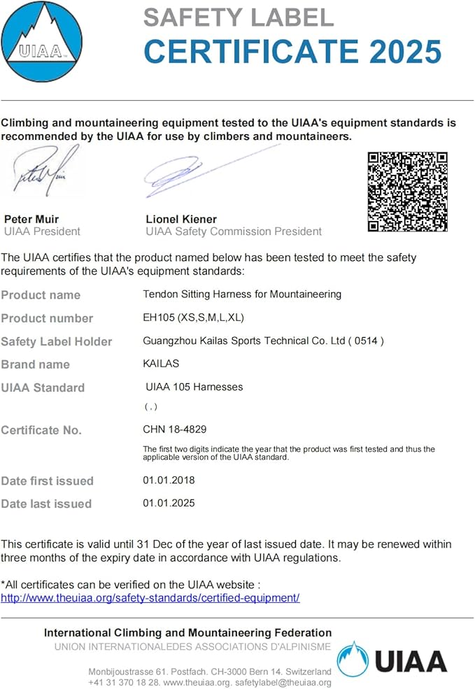 KAILAS Kids Rock Climbing Harness Child Safety Belt Climbing Gear Adjustable Lightweight Indoor Gyms Beginners Youth