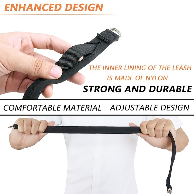 Baby Stroller Pram Wheelchair Safety Wrist Strap or Short Leash for Dog(Black)