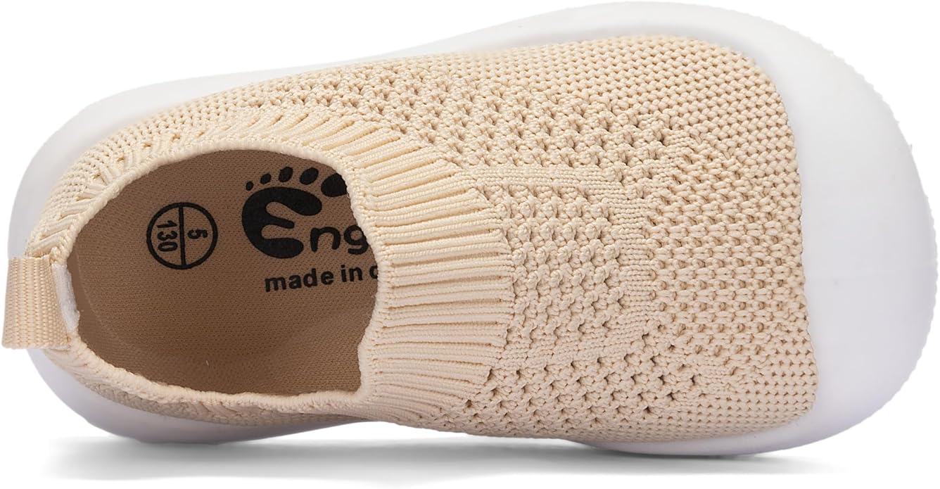 Engtoy Baby Shoes & Socks - Non-Slip Breathable Slippers with Soft Rubber Sole - Baby Boys & Girls Slip On Sneakers