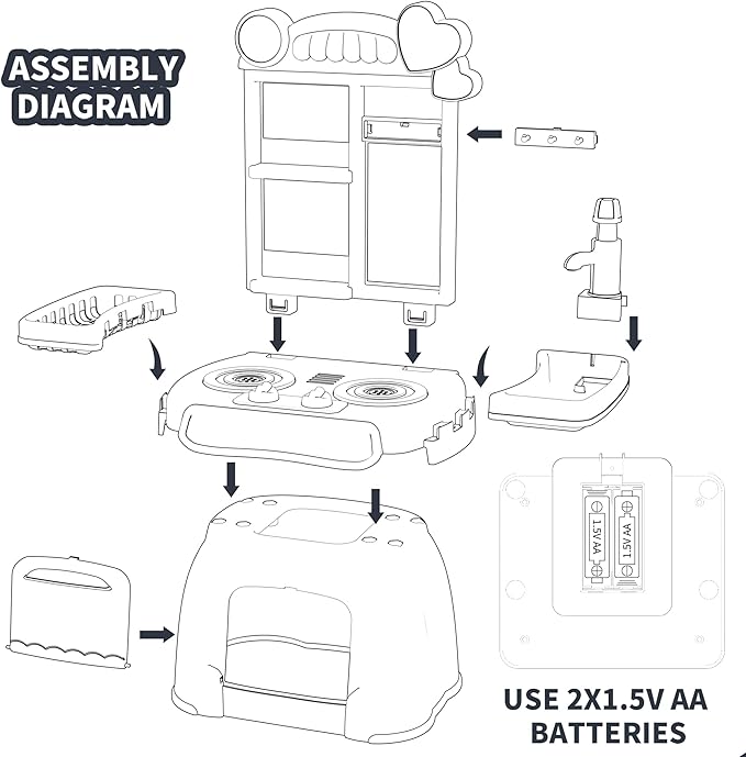 Kitchen Set for Toddler with Sound and Light,Pretend Cooking Food Set,Kids Kitchen Playset,Play Sink with Running Water and Electronic Induction Stove,Kitchen Accessories