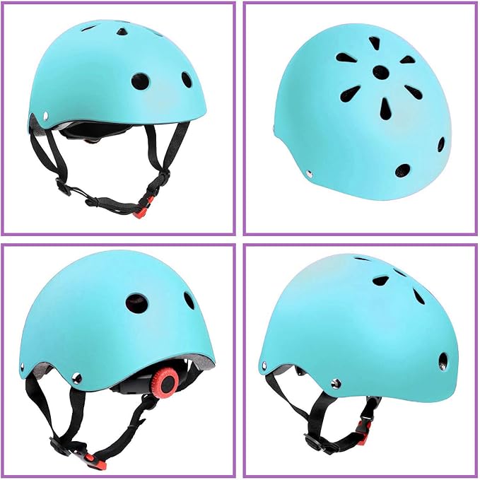 Adjustable Helmet for Ages 3-16 Kids Toddler Boys Girls Youth,Protective Gear with Elbow Knee Wrist Pads for Multi-Sports Skateboarding Bike Riding Scooter Inline skatings Longboard Roller Skate
