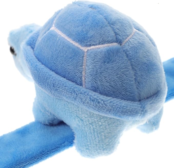 Kisangel Plush Ring Animal Slap Bracelets Huggers Bracelets for Kids Plush Animal Slap Bracelets Toys for Babies Snap Wristbands Sea Turtle Stuffed Animal Pp Cotton Play Halloween Lovers