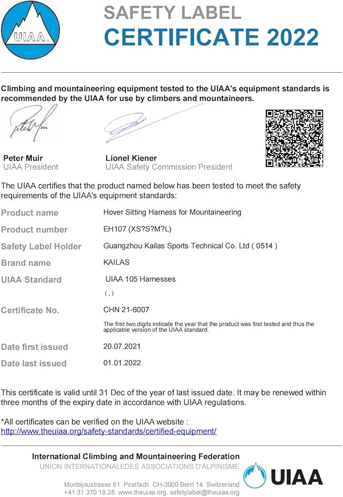 KAILAS Kids Rock Climbing Harness Child Safety Belt Climbing Gear Adjustable Lightweight Indoor Gyms Beginners Youth