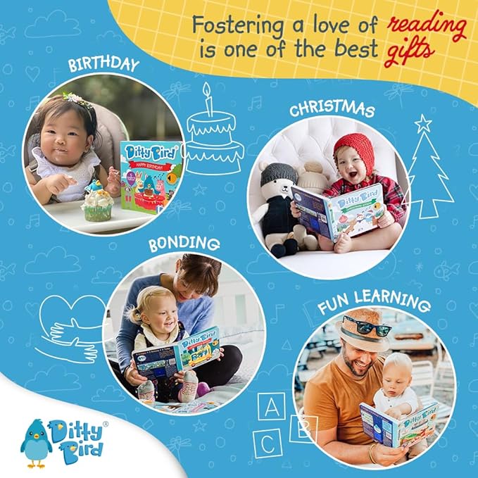 Ditty Bird Chinese Nursery Rhymes Book Children Songs Edition | Bilingual Musical Book for Toddlers, English & Chinese | Fun, Interactive Sound Books for Babies & Toddlers | Mandarin Book for Learning