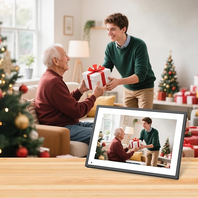 10.1 Inch Smart Digital Calendar Planner & Chore Chart, IPS HD Touchscreen Interactive Display for Family Schedules, Built-in Digital Picture Frames Function - Streamline Household Organization