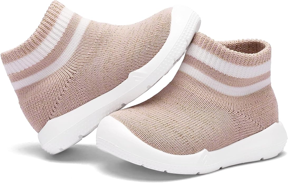 Engtoy Baby Shoes & Socks - Non-Slip Breathable Slippers with Soft Rubber Sole - Baby Boys & Girls Slip On Sneakers