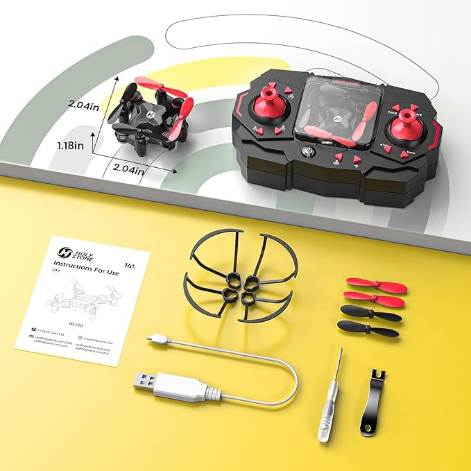 Holy Stone HS190 Foldable Mini Nano RC Drone for Kids Gift Portable Pocket Quadcopter with Altitude Hold 3D Flips and Headless Mode Easy to Fly for Beginners