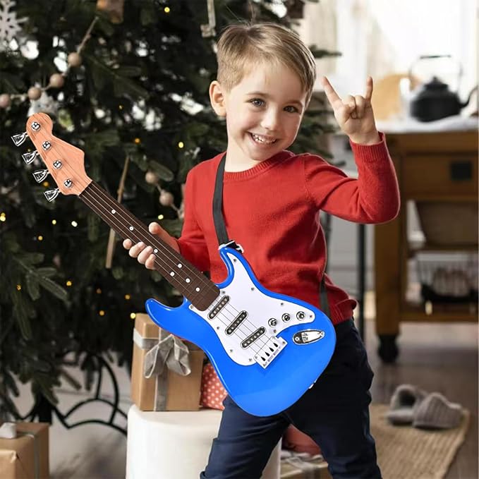 16inch Mini Guitar Toy for Kids and Beginners, Electric Guitar with Strap for Toddlers and Boys and Girls Instrument Toys