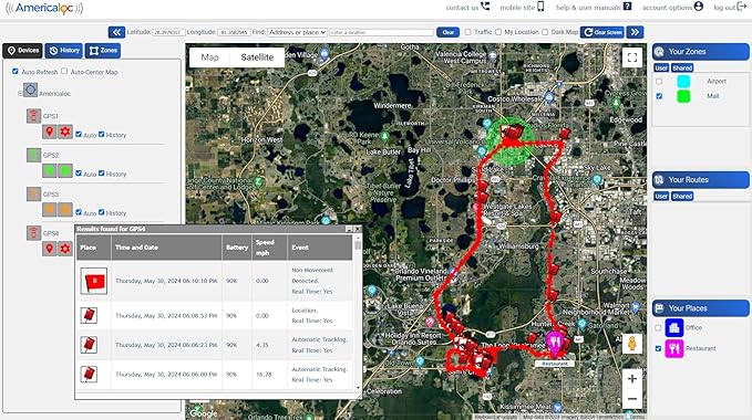 AMERICALOC GPS Tracker. GL300 MXW Series. No subscription required. Pay as you go. Magnet included.