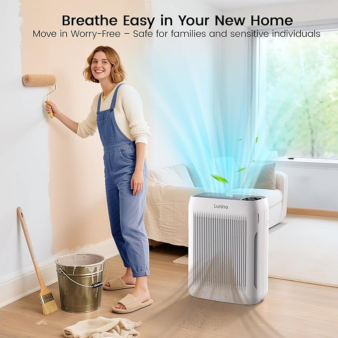 Air Purifiers for Home Large Room up to 3000 Ft², LUNINO Air Purifier with Auto & Pet Mode, 4 Fan Speeds, Aromatherapy, H13 HEPA Washable Filter for Allergies, Pet Hair, Smoke, Odors, Pollen, Dust