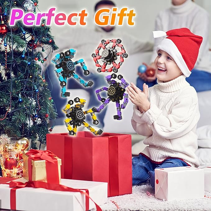 Fidget Spinners for Boys Girls Sensory Toys for Stress Relief and Anxiety for Kids 4-8 8-12 Stocking Stuffers for Adult Party Favors Birthday Gifts 3PC