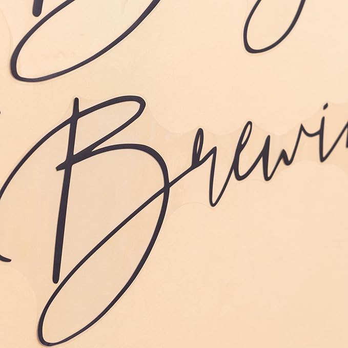 Baby is Brewing Wall Decal - Baby Shower/Gender Reveal/Birthday Party Decoration Supplies Wall Stickers,Beer Brewing Theme Stickers, Brewing Sign Balloon Arch Backdrop and Party Backdrop Decals