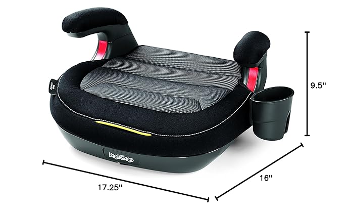 Peg Perego Viaggio Shuttle - Booster Car Seat - for Children from 40 to 120 lbs - Made in Italy - Licorice (Black)
