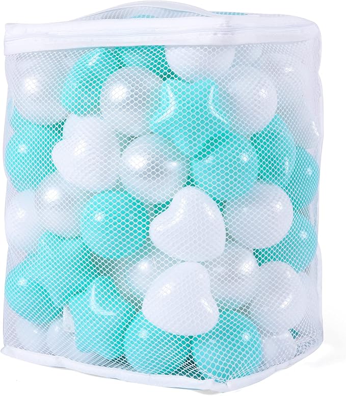 GOGOSO Ball Pit Balls Shapes for Kids - 100 Pieces Crush Proof Stress StarBalls BPA&Phthalate Free Non-Toxic Soft Plastic Ball for Baby Birthday Pool BallPit Accessories