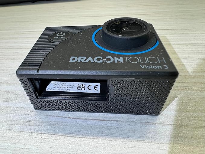 Dragon Touch 4K Action Camera 20MP Vision 3 Underwater Waterproof Camera 170° Wide Angle WiFi Sports Cam with Remote 2 Batteries and Mounting Accessories Kit