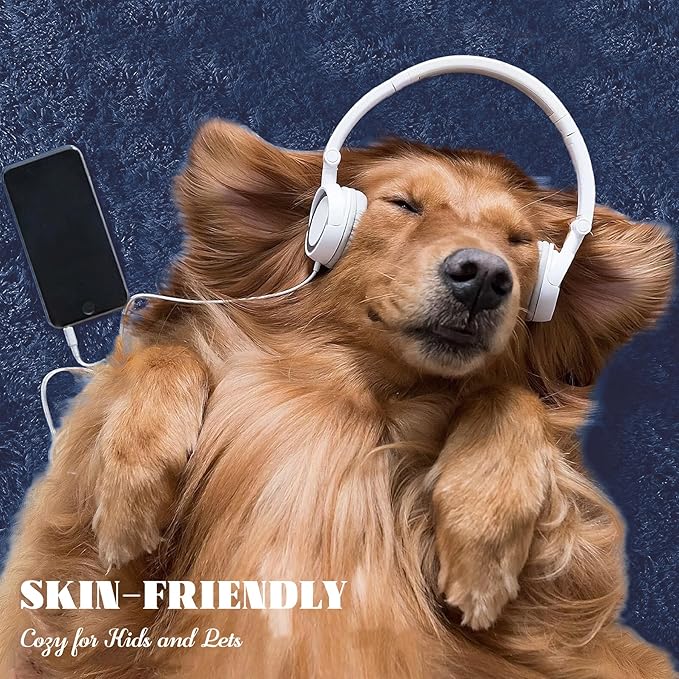 5x7 Area Rug for Living Room: Fluffy Shag Soft Washable Rugs Fuzzy Plush Indoor Carpet for Bedroom Nursery Playroom Dorm Kids Girls Boys Room (Navy Blue, 5'x7')