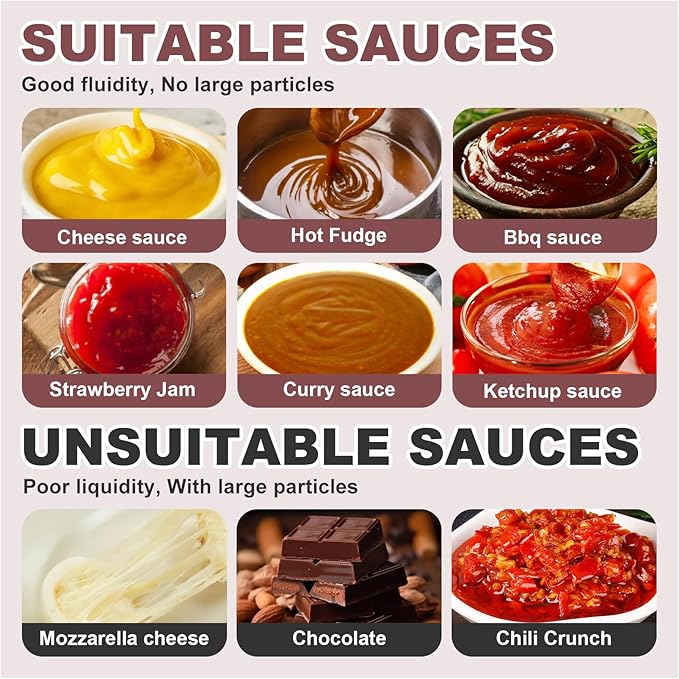 Electric Cheese Sauce Warmer Nacho Cheese Dispenser Warmer with 22oz Bottle, Bottle Warmer for Chocolate Hot Fudge Caramel 86-185 110V