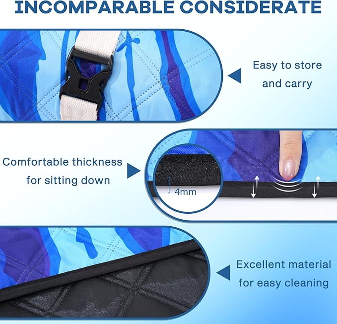 Genovega Waterproof Sandproof Beach Blanket Picnic Outdoor Mat Extra Large Foldable Sand Free Big Giand XL Car Essential Roadtrip Gadget Rv Accessories Gear Must Haves Hiking Items Necessities