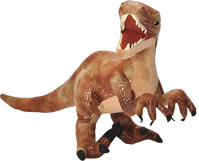 Wild Republic Velociraptor Plush, Dinosaur Stuffed Animal, Plush Toy, Gifts for Kids, Dinosauria 17 Inches