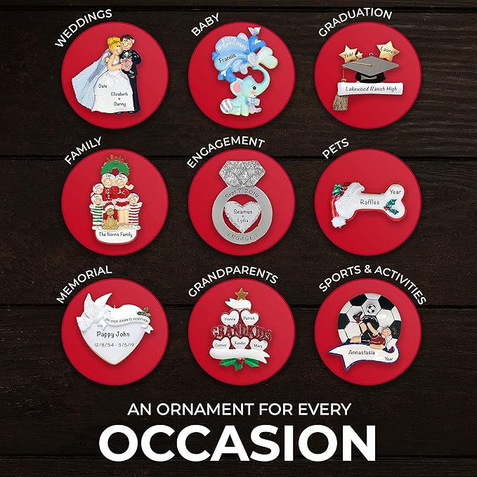 Baby Personalized Christmas Ornaments 2023 - Fast & Free 24h Customization β Pink Baby's First Picture Frame Christmas Decorations with Name - Comes Gift-Wrapped