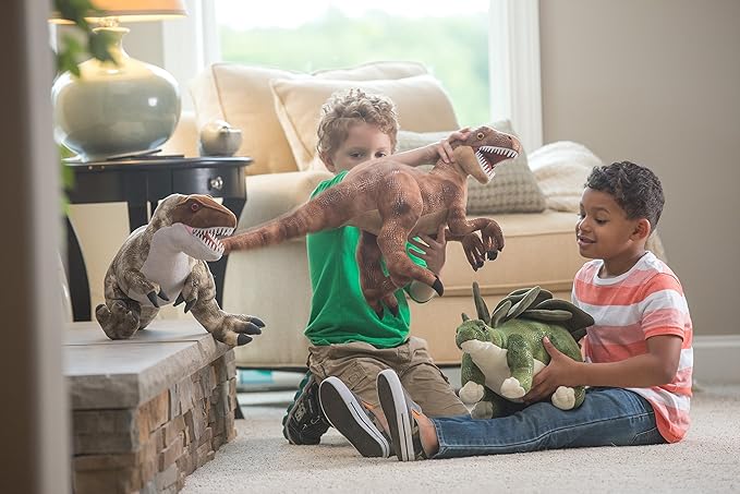 Wild Republic Velociraptor Plush, Dinosaur Stuffed Animal, Plush Toy, Gifts for Kids, Dinosauria 17 Inches
