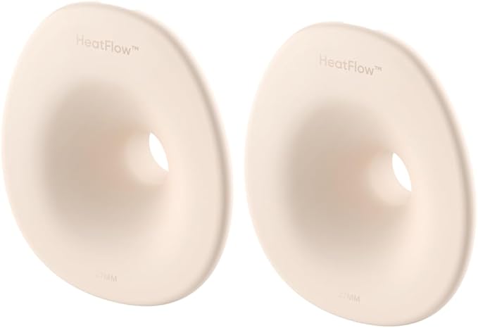 eufy Original 27mm Flange (2-Pack), Replacement Accessories for Wearable Breast Pump E20/S1/S1 Pro, HeatFlow™ Technology, Food-Grade Silicone, Durable, Comfortable, Ergonomic Fit