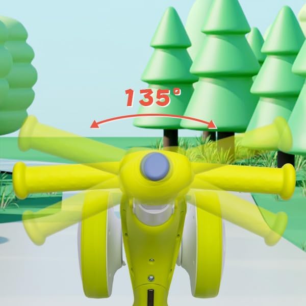 6V Electric Baby Balance Bike with Bubble Machine,4 in 1 Toddler Balance Bike w/Remote Control for 1 Year Old Boys Girls Kids Bubble Bike Ride on Toys w/Powered Motor,Music,LED Lights (Cyan)