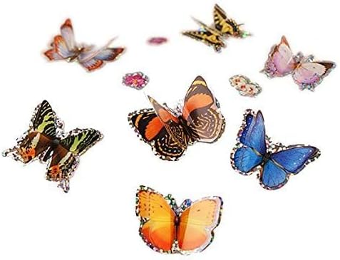 Insect Lore Butterfly Garden - 8" Habitat with 5 Live Baby Caterpillars - Includes Life Cycle Figurines, Stickers, Wind up, Mini Habitat | Birthday or Teacher Gift Set