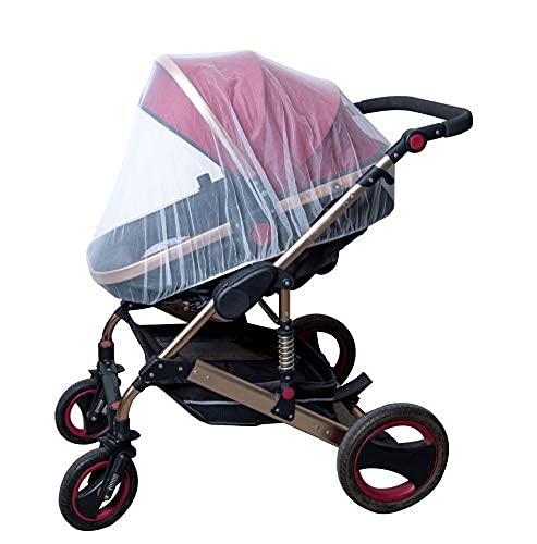 Enovoe Baby Mosquito Net for Stroller - Durable Cover for Cribs, Bassinets, Playards, Brown