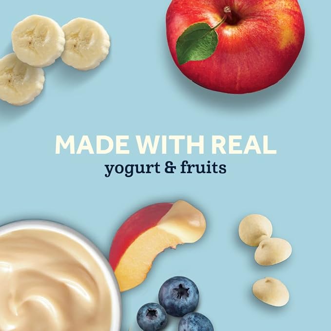 Gerber Yogurt Melts Freeze-Dried Yogurt Snacks, Strawberry/Mixed Berries, 1 oz. Pouch (Pack of 8)