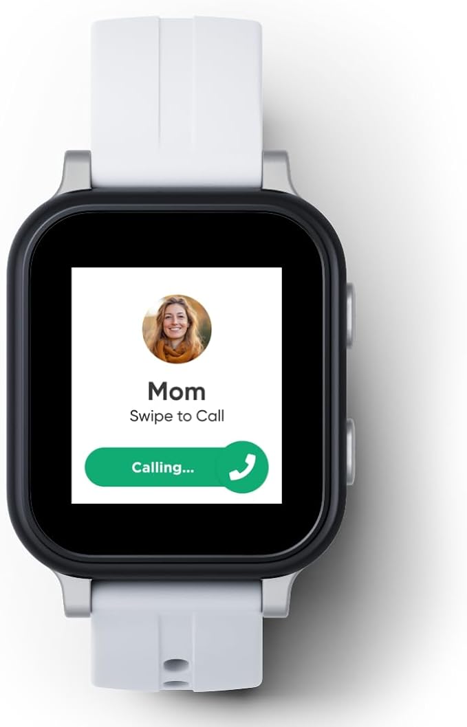 Gabb Watch 3e - GPS Tracker for Kids, Digital Smart Watch, No Social Media or Internet, Fees Required (Silver)