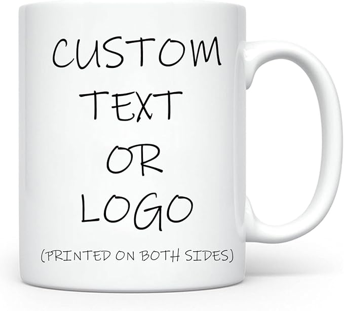 Custom Photo & Text Mug Add Personalized Text, Upload Your Image Personalized 11.5oz Mug Choose From Various Designs The Suitable Gift for Parents (C01 TEXT)