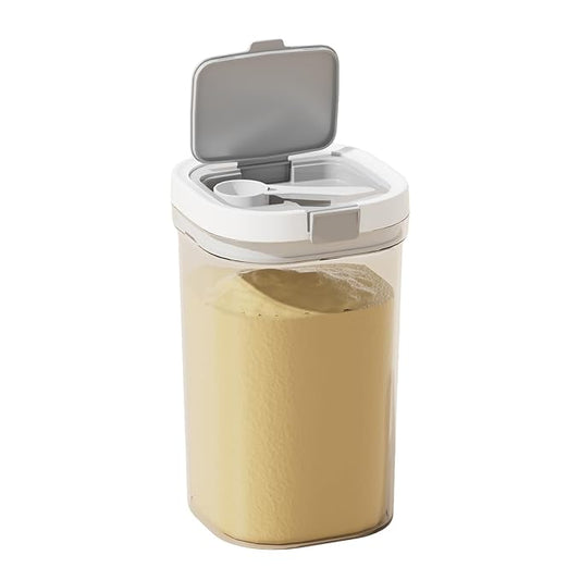 Formula Container to go-1800ml Travel Dispenser BPA Free Airtight Container with Spoon and Layered Storage