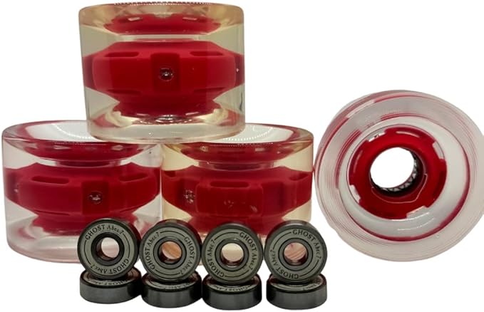 Clear Longboard Skateboard - Transparent Acrylic Long Boards with Light-Up LED Wheels for Smooth Rides - Ride The Streets in Style with Longboard Built for Beginners & Pros Alike