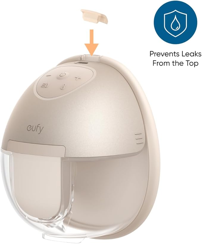 eufy Original Spout Cap (4-Pack) for Wearable Breast Pump E10/E20/S1/S1 Pro, Breast Pump Replacement Parts