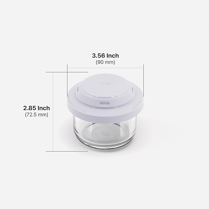 Comotomo 'Smart Vent' Food Container, Gray Set of 6