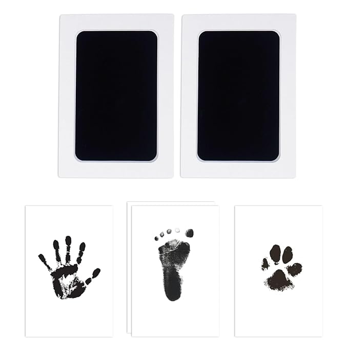 1-Pack Clean Touch Ink Pad for Baby Handprints and Footprints, Baby Footprint Kits,Inkless Hand and Footprint Kit,No Mess Ink Pad for Baby Hand and Footprints,Baby Shower Gifts for New Moms