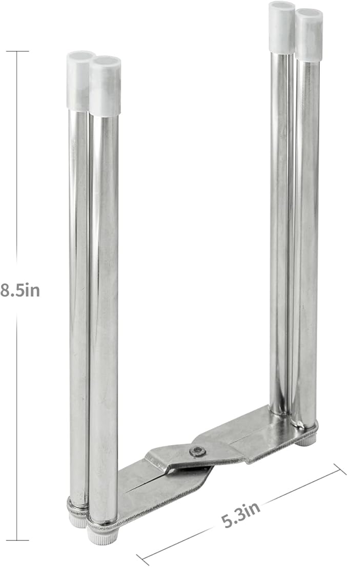 Drying Rack, Stainless Steel Kitchen Stand Holder for Bottles, Cups and Plastic Bags, Multifunctional Countertop Shelf