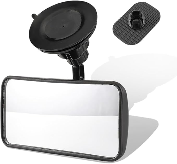 Suction Cup Baby Mirror For Car,360° Adjustable Car Seat Mirror Rear Facing Infant, See All Passengers in the Backseat, Rear View Mirror Accessories