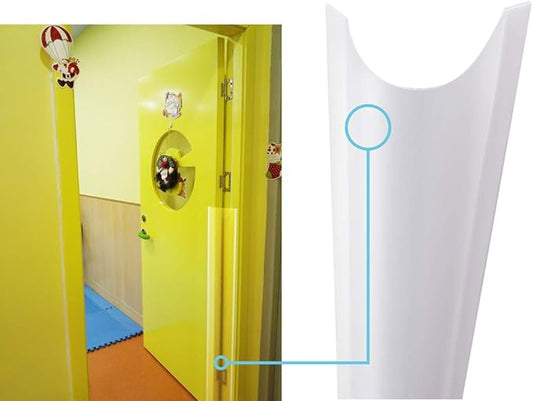2 PCS AILUOQI Door Jam Shield Finger Pinch Guard for Baby Proofing, Kids, Hinge Cover Pinch Guard for 90 & 180 Degree Doors Frame & Baby Gate. 47.2" H, 6.7" W. 2 Pieces Set