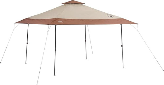 Coleman 13x13ft Instant Canopy Sun Shelter, Portable Shade Tent Sets Up in 3 Minutes, Vented Roof for Airflow & UPF 50+ Sun Protection, Great for Beach, Park, Tailgating, Camping, Backyard & More