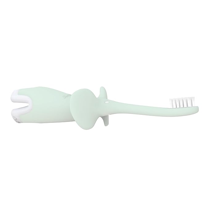 Dr. Brown's Infant-to-Toddler Toothbrush, Elephant, Mint, 0-3 Years
