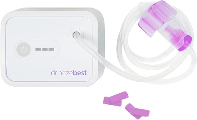 Dr. Noze Best Baby’s First Year Bundle | Pediatrician-Designed Electric Baby Nasal Aspirator with Newborn Nosepiece & 40 Filters | Baby Registry Essential for Congestion Relief