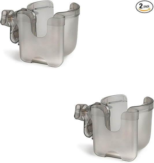 Accmor Stroller Cup Holder with Phone Holder, Bike Cup Holder, Universal Cup Holder for Uppababy Nuna Doona Strollers, 2-in-1 Cup Phone Holder for Stroller, Bike, Wheelchair, Walker, Scooter