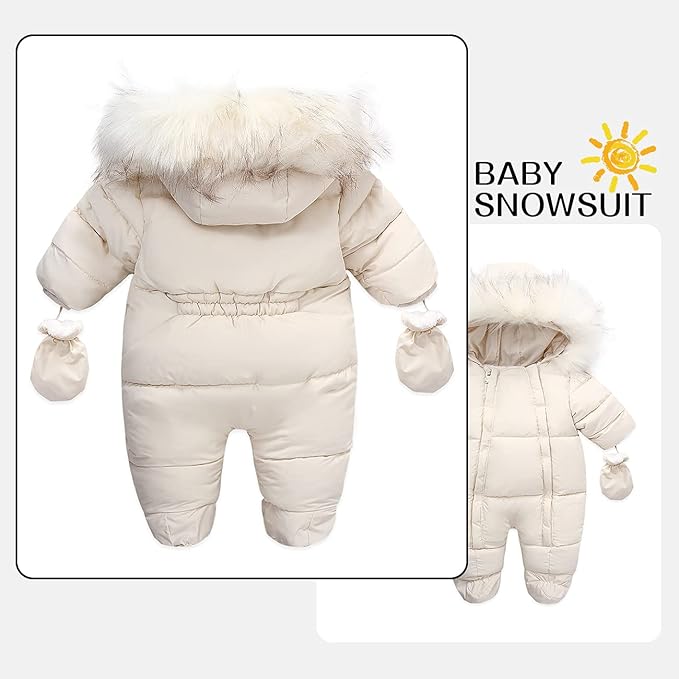 Baby Girl Winter Snowsuit Toddler Jacket Clothes For Boy Infant Jumpsuit Hoodied