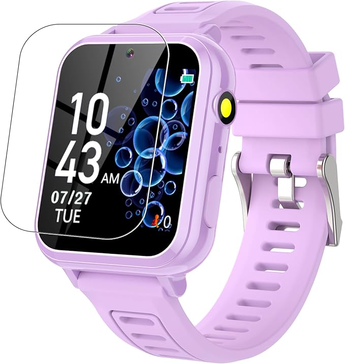 Kids Smart Watch Girls Gifts for Age 5-12, 24 Puzzle Games HD Touch Screen Watches with Video Camera Music Player Pedometer Flashlight 12/24 hr Birthday Gift 6 7 8 Year Old Girl